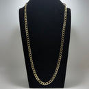 Corrente Laminada 5mm Banhado A Ouro 18k