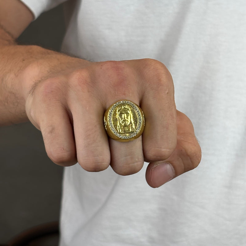 Dedeira Face de Cristo Redonda Moeda Antiga