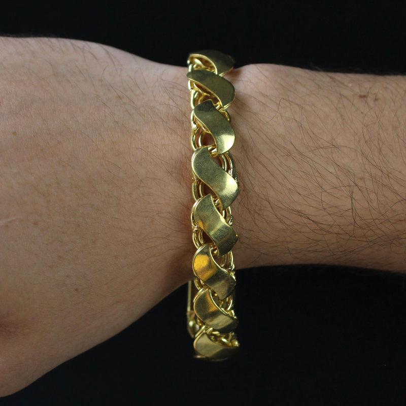 Pulseira Friso S 8mm Moeda Antiga