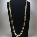 Corrente Grumet Laminada 7mm Banhado A Ouro 18k