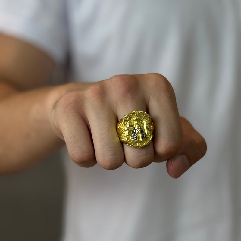 Dedeira Santa detalhada Moeda Antiga