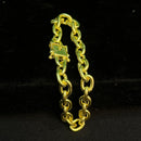 Pulseira Cadeado 8mm Moeda Antiga