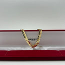 Pulseira Grumet Laminada 5mm Banhada A Ouro 18k