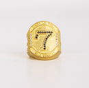 Dedeira 7 Quadrado Cravejado Moeda Antiga