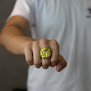 Dedeira fé Detalhada Moeda Antiga