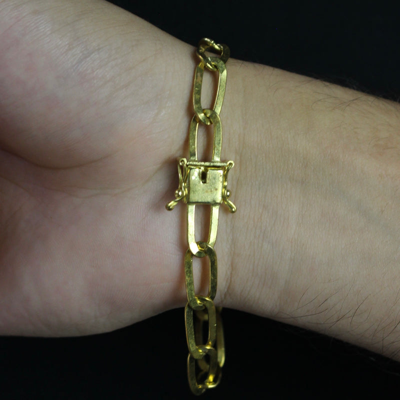 Pulseira Laminada 7mm Moeda Antiga