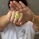 Dedeira Trevo Coroa Cravejada Rei Moeda Antiga