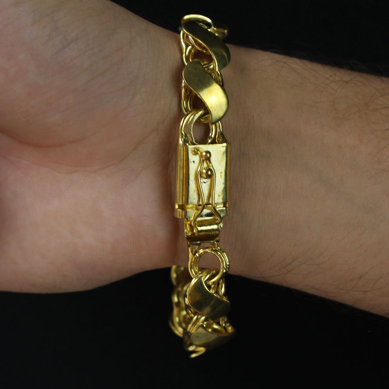 Pulseira Friso S 8mm Moeda Antiga