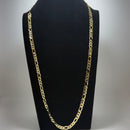 Corrente 3x1 4mm banhado a ouro 18k