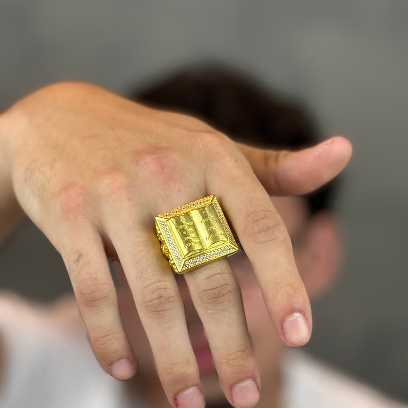 Dedeira Bíblia Alto Relevo Moeda Antiga