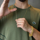 Cordão/Corrente Cadeado 2mm 70cm+ Crucifixo trançado