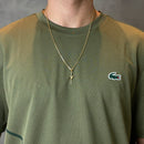 Cordão/Corrente Cadeado 2mm 60cm+ Crucifixo trançado