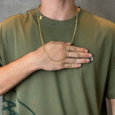 Cordão/Corrente Grumet Dupla 3mm 70cm