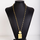 Kit Cartier 70cm Pingente estrela de Davi Quadrado Moeda Antiga