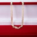 Pulseira Grumet Duplo 4mm Prata 925