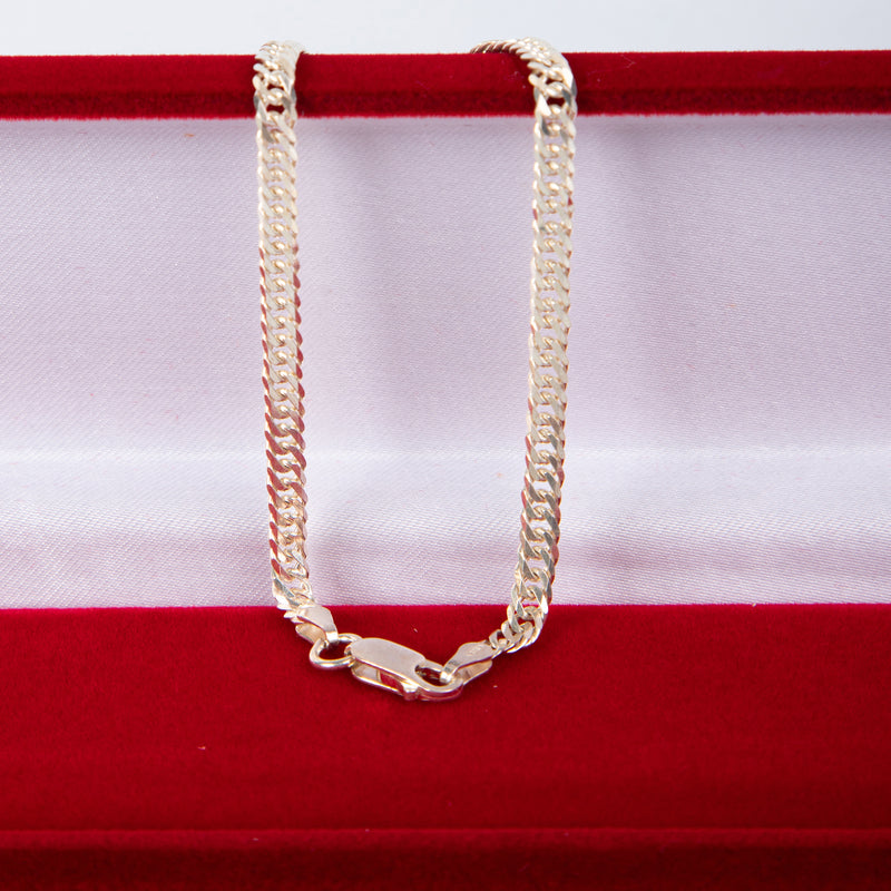 Pulseira Grumet Duplo 4mm Prata 925
