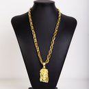 Kit Imperador 70cm Pingente Face de Cristo Moeda Antiga