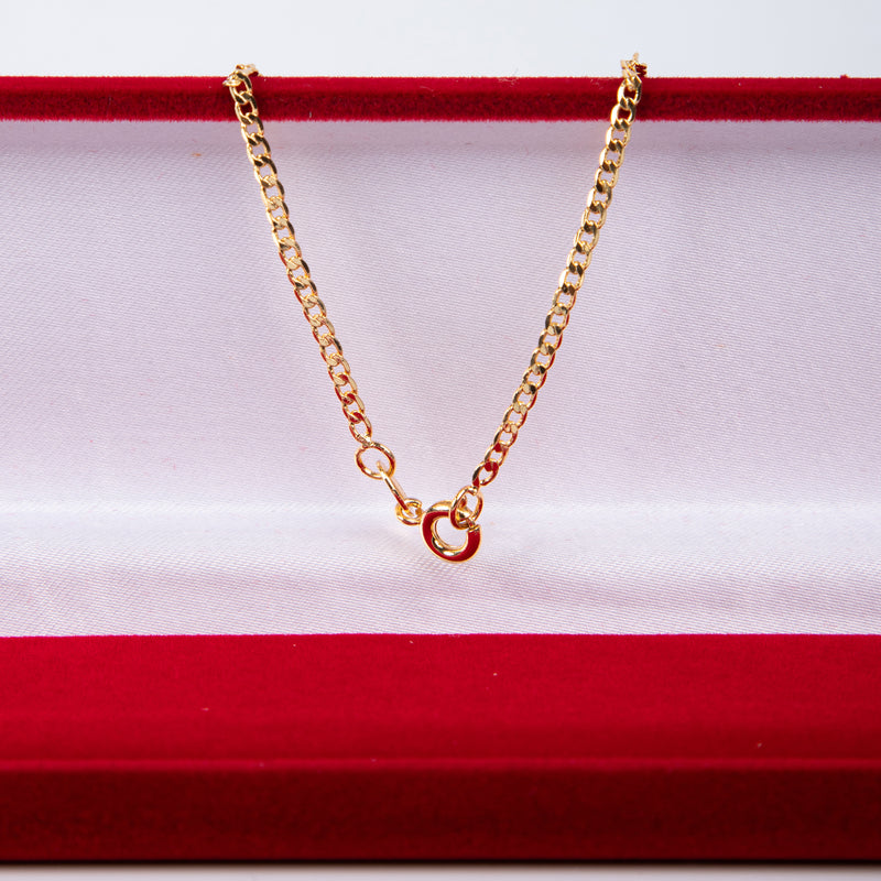 Pulseira Grumet 2mm Banhado Ouro 18k