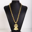 Kit Imperador 70cm Pingente Jesus e o dono do lugar Moeda Antiga