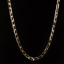 Corrente Laminada 6mm Banhado Ouro 18k