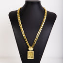 Kit Friso S 70cm Pingente Estrela De Davi Quadrado Moeda Antiga