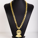 Kit Friso X 70cm Pingente Jesus Placa Moeda Antiga