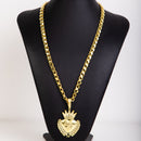 Kit Friso S 8mm 70cm Pingente Jesus é o dono do Lugar Moeda Antiga