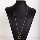 Kit Cadeado 2mm 70cm Com Pingente Moeda Antiga