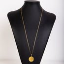 Kit Piastrine 2mm 70cm Com Pingente Moeda Antiga