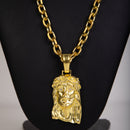 Pingente Face De Cristo Detalhado Moeda Antiga