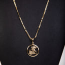 Kit 3x1 70cm Pingente São Jorge Banhado 18k