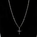 Kit 3x1 2mm Pingente Cruz Prata 925