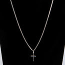 Kit Piastrine Pingente Cruz Prata 925