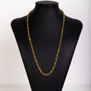 Corrente Elo Trançado 6MM 70 cm Moeda Antiga