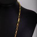 Corrente Elo Trançado 6MM 70 cm Moeda Antiga