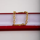 Pulseira Cadeado 8mm Moeda Antiga