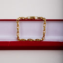 Pulseira Elo Trançado 5mm Moeda Antiga